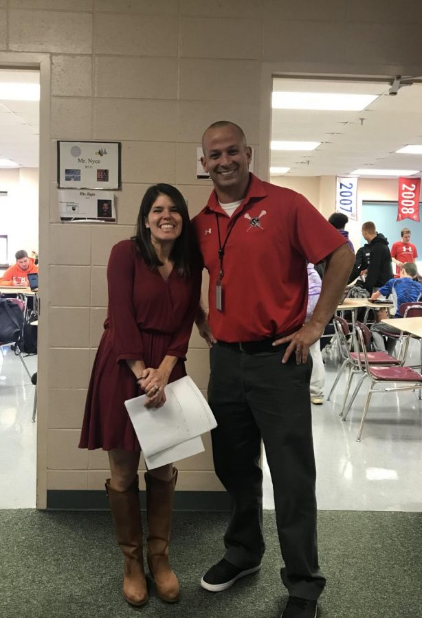 Math teachers Mrs. Gaffney and Mr. Kurek