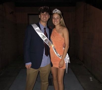 Homecoming king Jack Steinberg and queen Abby Roesing.