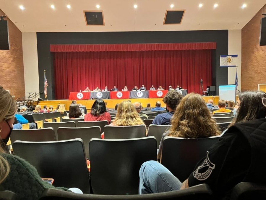 Students attended the Nov. 15 School Board meeting to voice concerns.